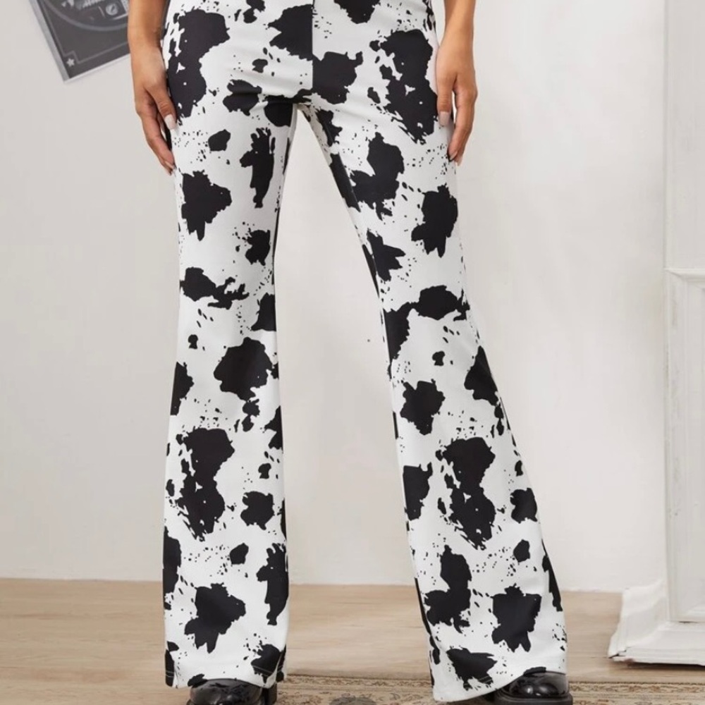 Small cow print pants